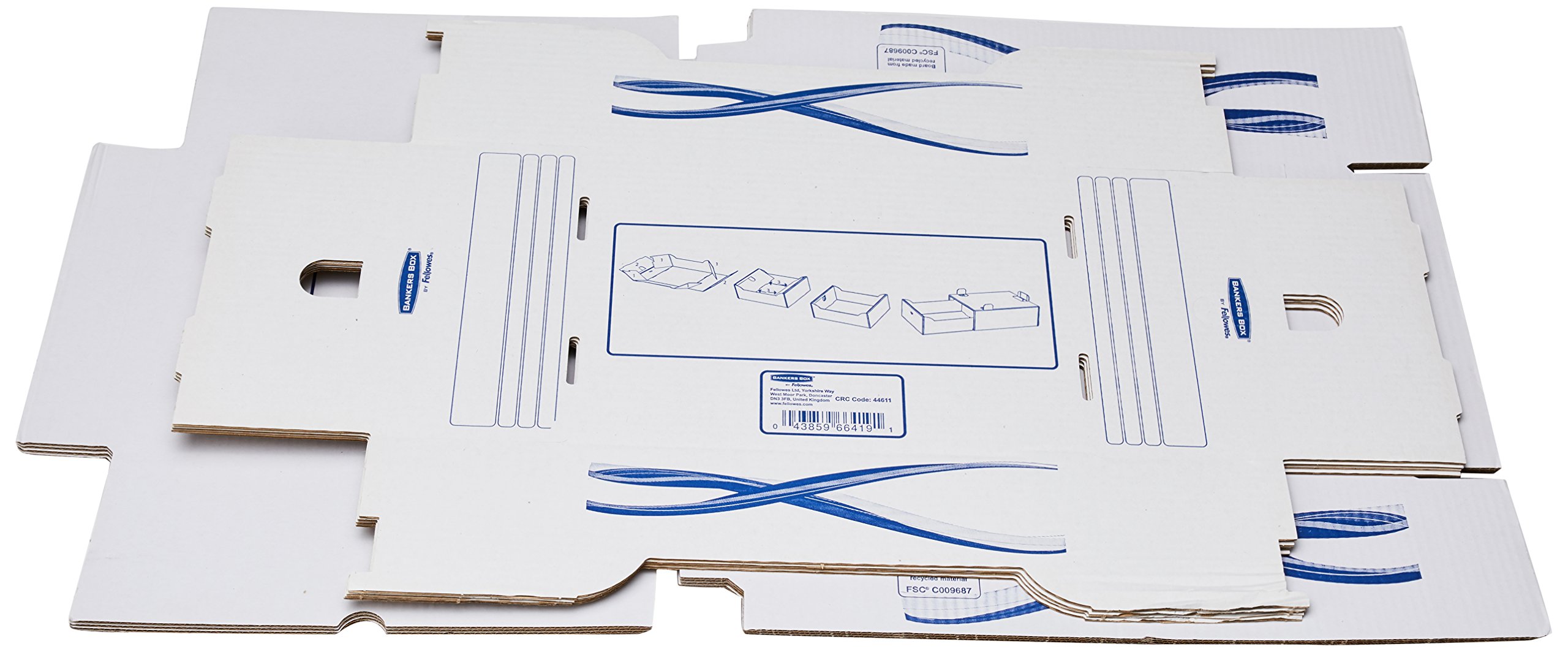 Bankers Box 4461104 - Kartonbox, A4-Format, blau, 5 Einheiten