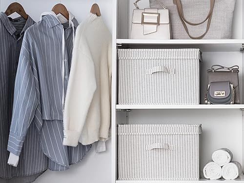 Miniatura 6 de StorageWorks Paquete de 2 cajas de almacenamiento decorativas con 2 cajas de almacenamiento debajo de la cama