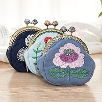 Vista 4 de Juego de 12 piezas de tela de lino para costura, bordado de tela para acolchar, accesorios para manualidades, tela cuadrada para bordar