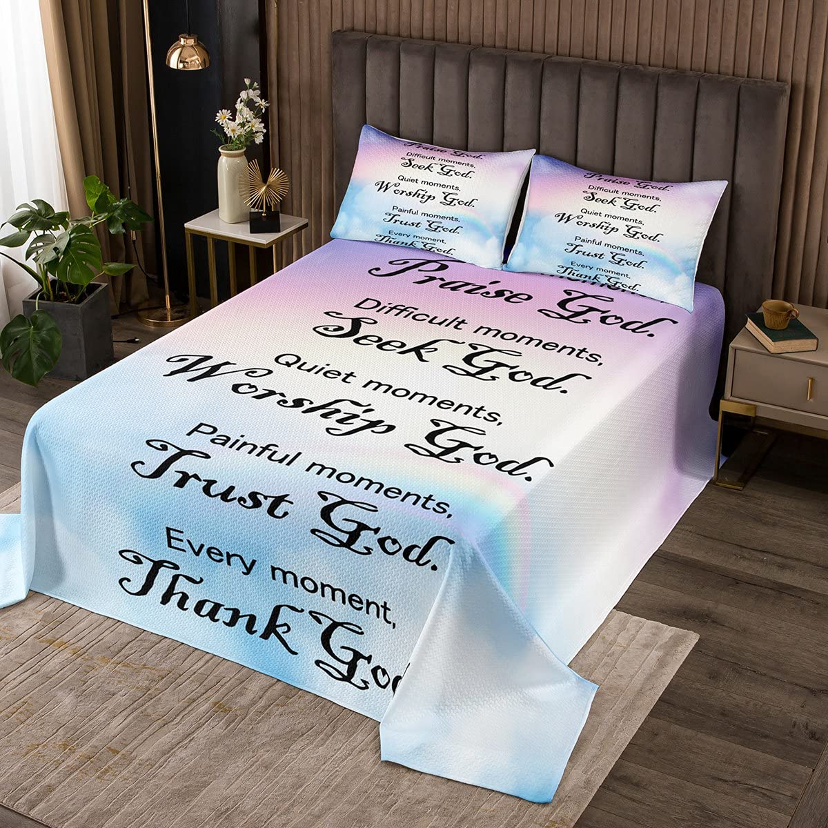JOLLYVOGUE Set di biancheria da letto per letto queen size