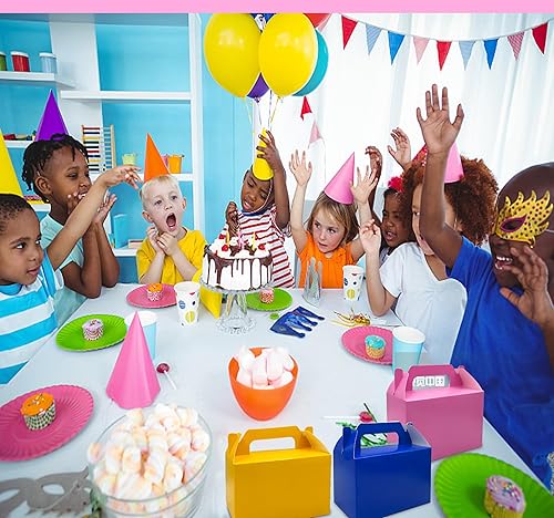 Miniatura 6 de TSIHAOEGN Paquete de 25 cajas de dulces pequeñas de 3.5 x 6 x 3.5 pulgadas, cajas de regalo de fiesta de Navidad, cajas de regalo de papel para