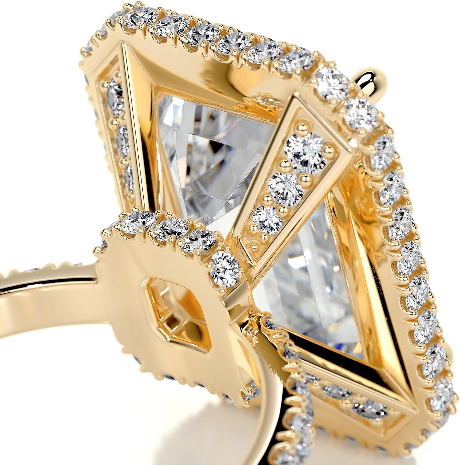 8 | 9 | 10 | 11 Ct Emerald Moissanite Engagement Ring 10k 14k 18k Gold & 925 Sterling Silver Vintage Moissanite Ring Christmas Gift For Women