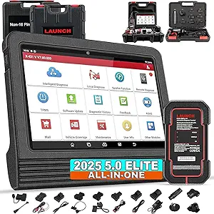 LAUNCH X431 V Pro 5.0 w/$200 OBD1 Adapters 2025 New Gen. OEM Bluetooth Bidirectional Scan Tool,Same as Pro3s+ 5.0,Online Coding &38+Reset for All Cars