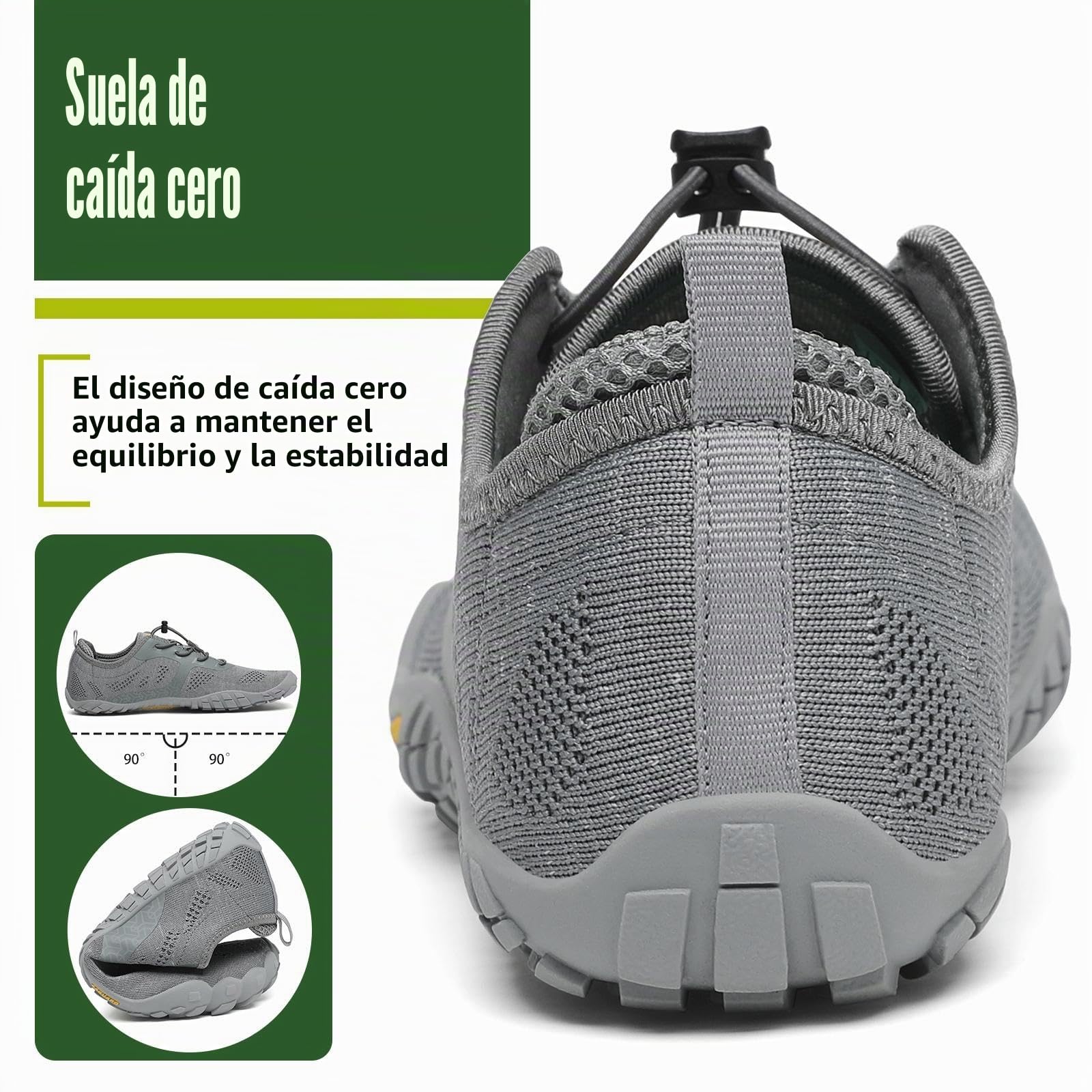 SAGUARO Zapatos Barefoot Hombre Zapatillas Minimalistas Mujer Calzado Trail Running