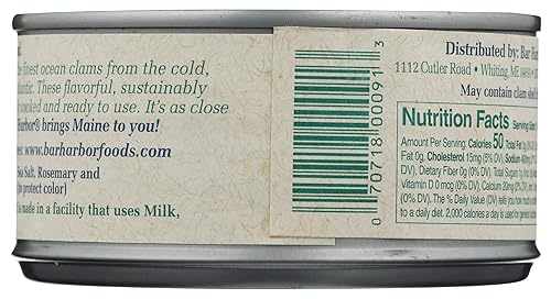 Miniatura 4 de BAR HARBOR CLAMS - Enlatado entero 65 onzas