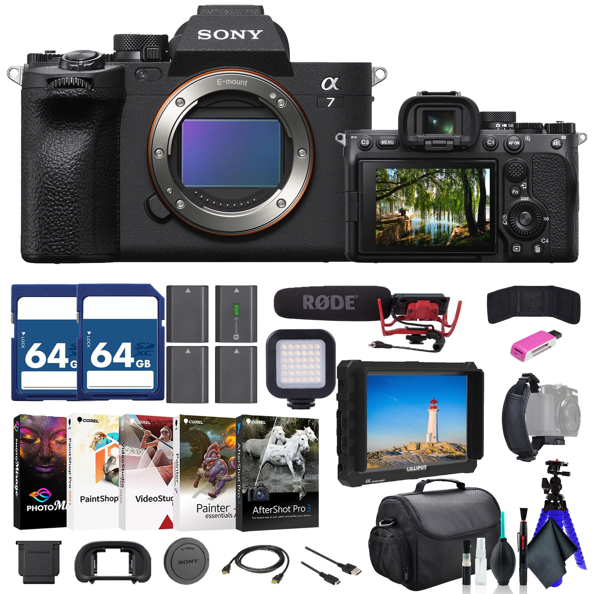 Amazon.com : Sony a7 IV Mirrorless Camera ILCE-7M4/B, 4K Monitor