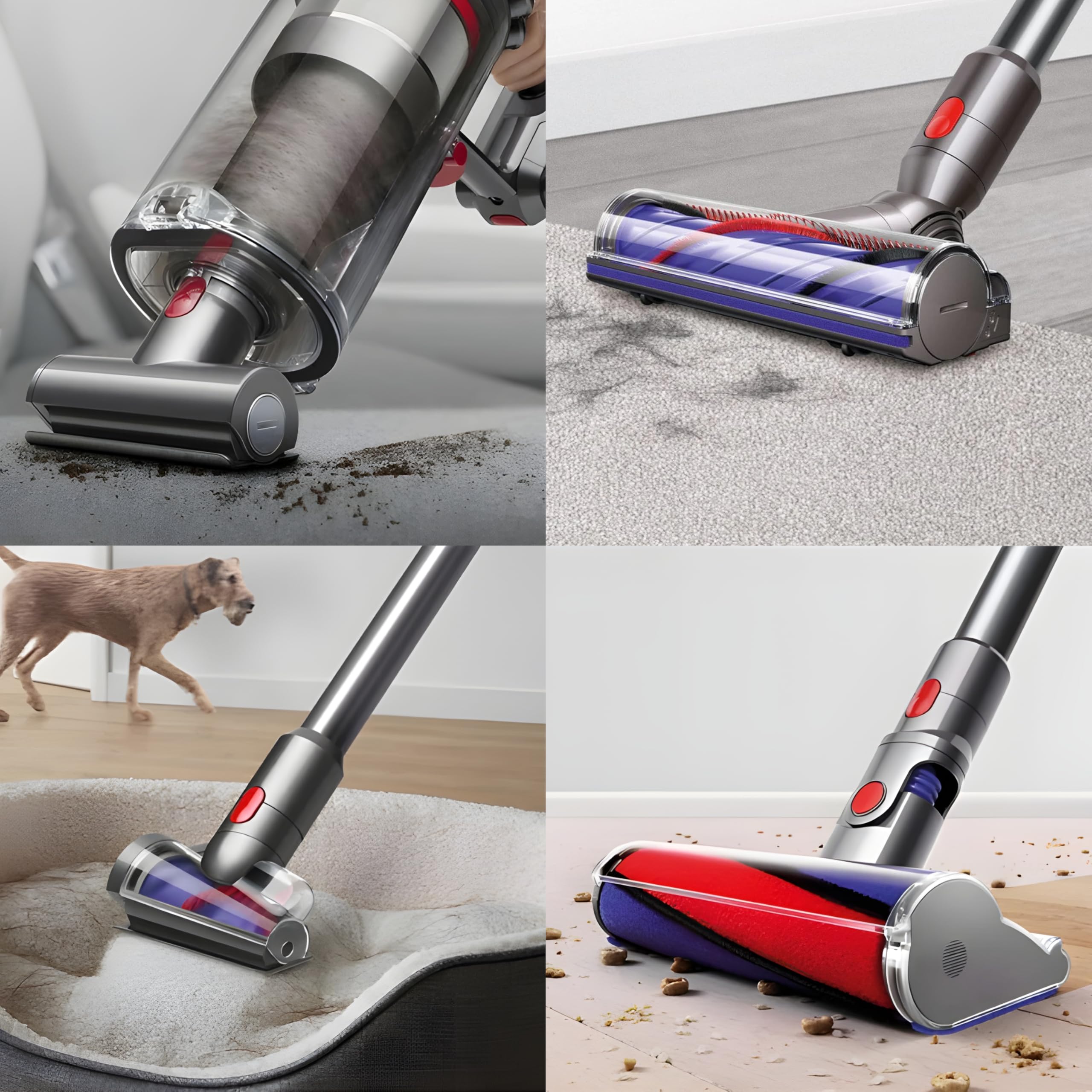 Zestaw 2 gałek blokujących, kompatybilne z odkurzaczem Dyson ze sprężyną do szczotki V10, V11, V8, V7 V15, części zamienne, rurki V10 i rurki Dyson V11, 2 szt
