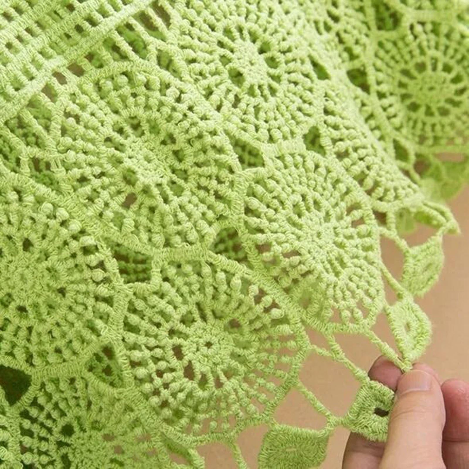 Top Estivi da Donna Intagliati a Maglia Crochet Manica 3/4 Coprispalle da Spiaggia Maglioni