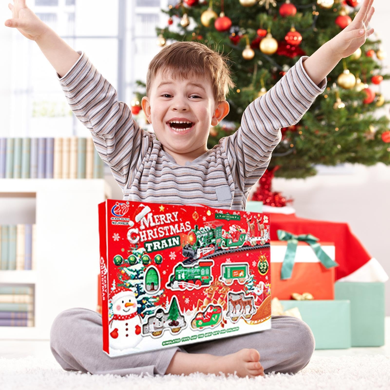 Juegos De Tren De Navidad para Alrededor del Árbol Decoración De Juguete