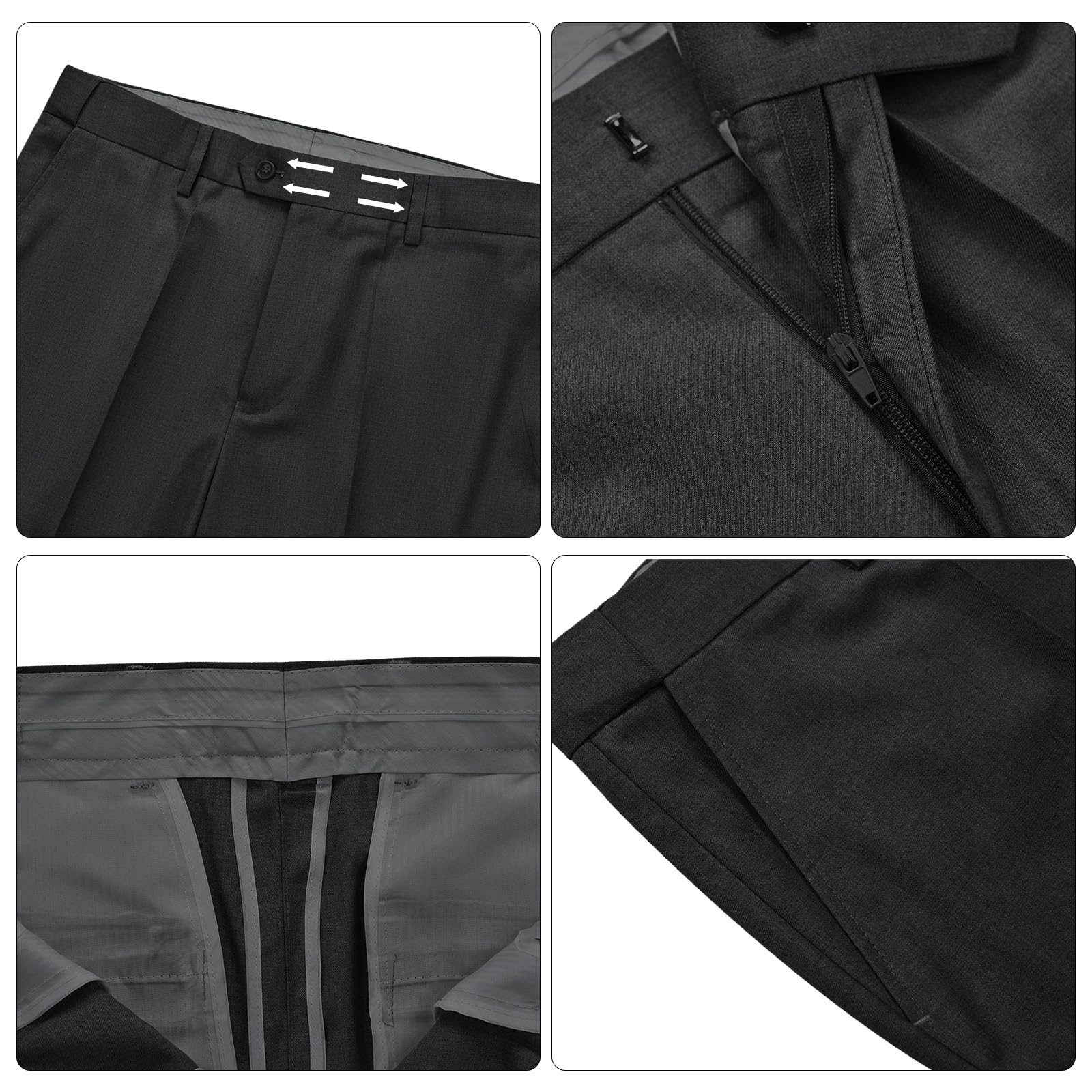 Anzug Herren 2 Teilig Slim Fit Anzüge Business Herrenanzug Hochzeit 2-Teilig Sakko Hose Formal Dinner Suit