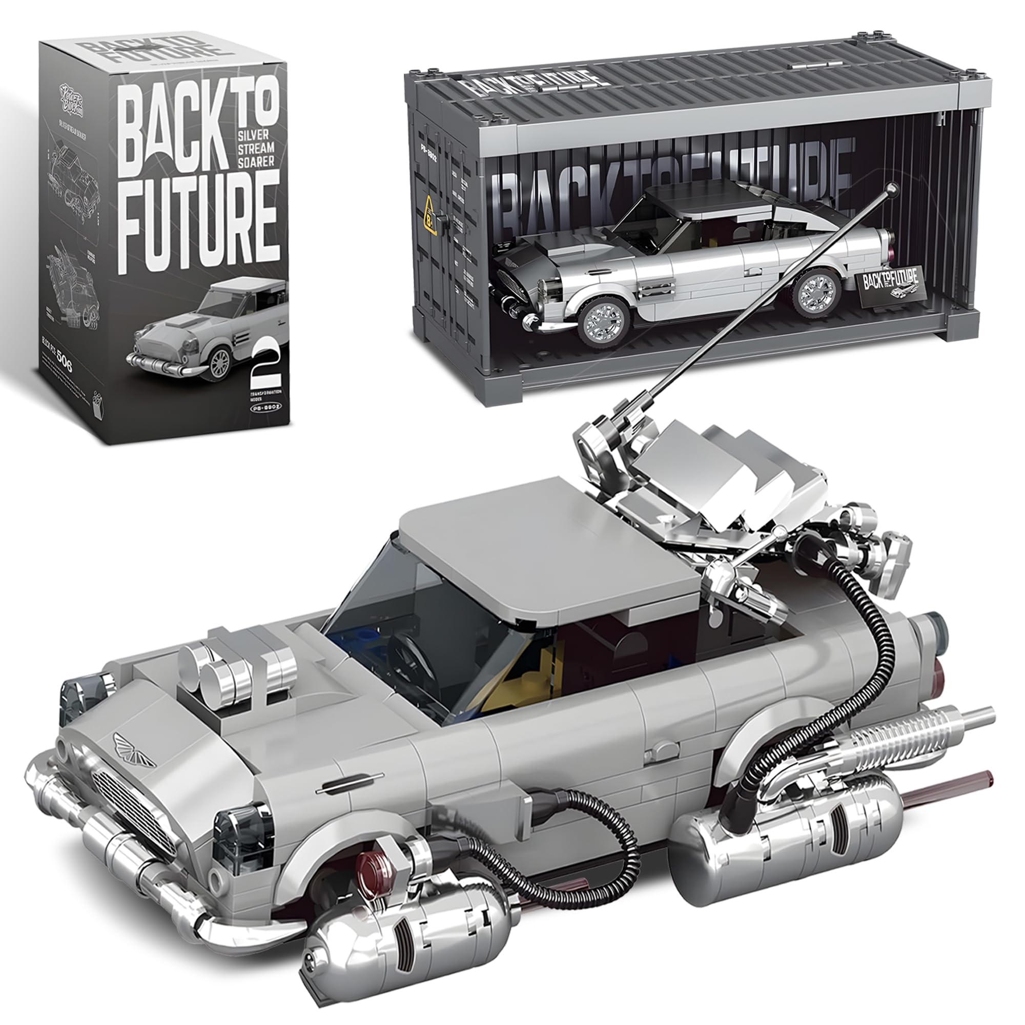 Amazon.com: dOMOb Silver Stream Aston Martin DB5 Car Building Kit