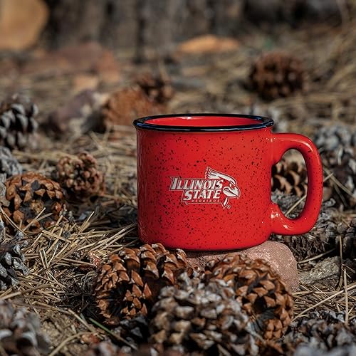Miniatura 504 de Rico Industries NCAA Utah Utes - Taza de café personalizada de 12 onzas con logotipo grabado con láser profundo, taza de cerámica para acampar con