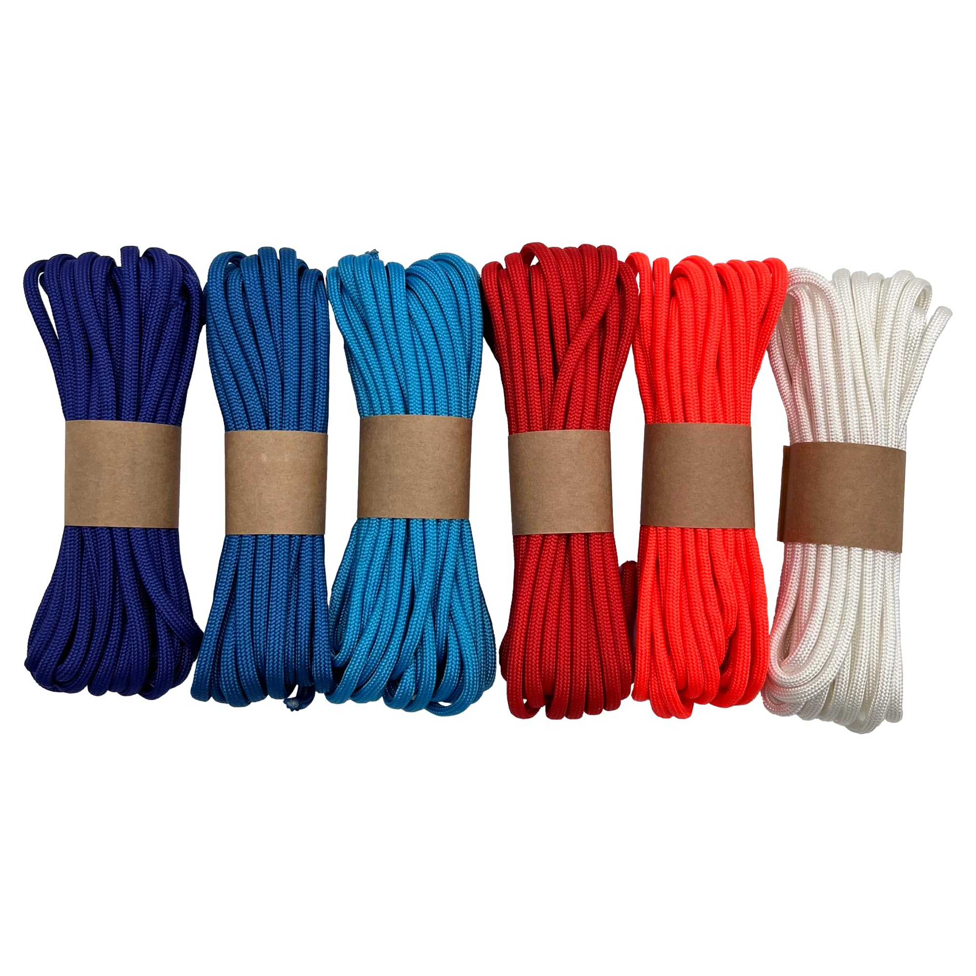 Paracord 4mm 60m – Mélange Militaire Aléatoire, 100% Nylon, Résistance 550lb, Noyau 7 Brins – Camping, Artisanat, Bricolage