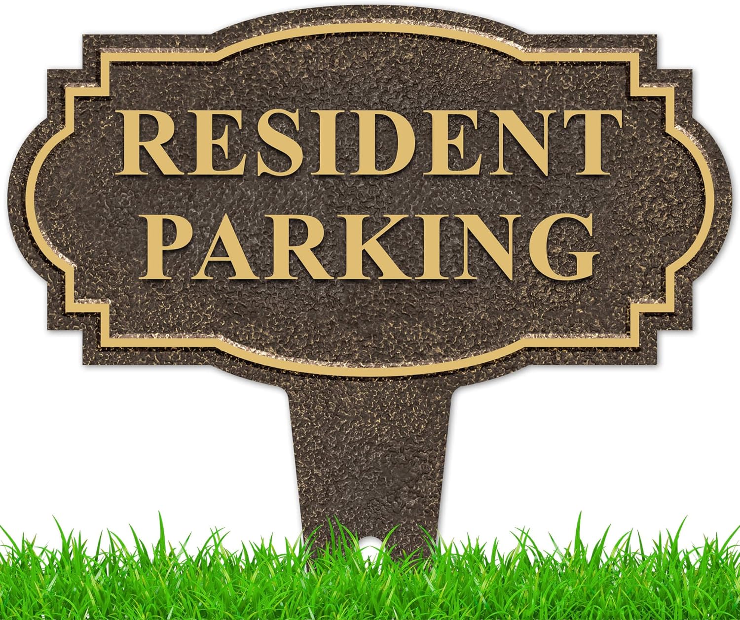 Resident Parking Sign, 21x21, Heavy Duty Integrated Ground Stakes, Indoor/Outdoor Use, Rust Free Aluminum Composite, Made in USA by My Sign center