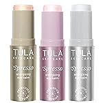 TULA Skin Care \'Spresso Energizing Kit - Pink, Cappuccino, and Iced Energizing & Hydrating Caffeine Under Eye Treatment, 3-Piece Kit