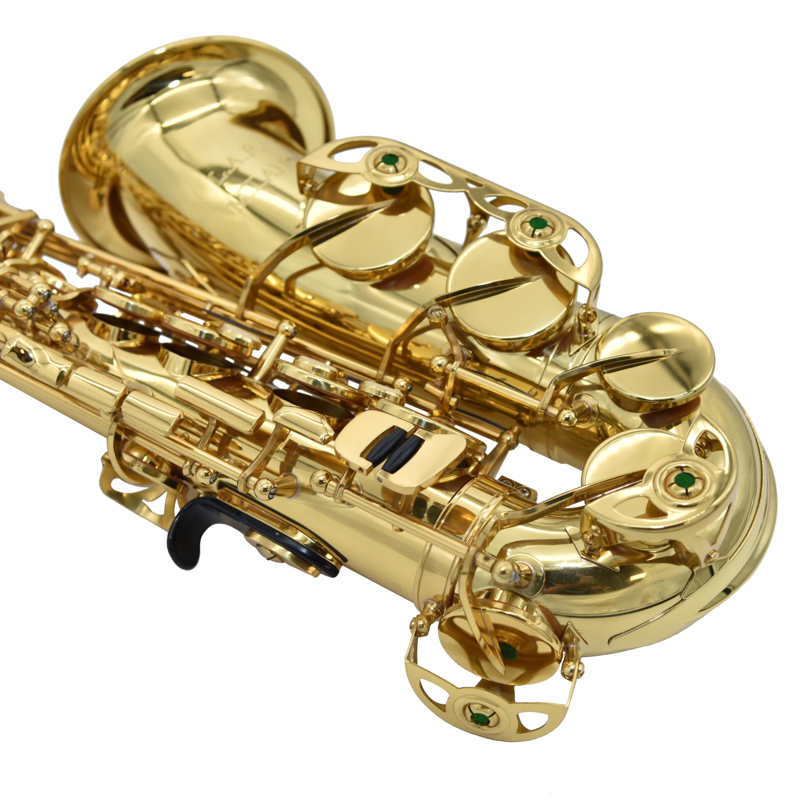 L.A.R. - By Ripamonti Sassofono Contralto in Mib (Eb), Corpo in Ottone Laccato, Chiave Fa# Acuto, Poggiapollice Regolabile, Custodia Completa con Accessori