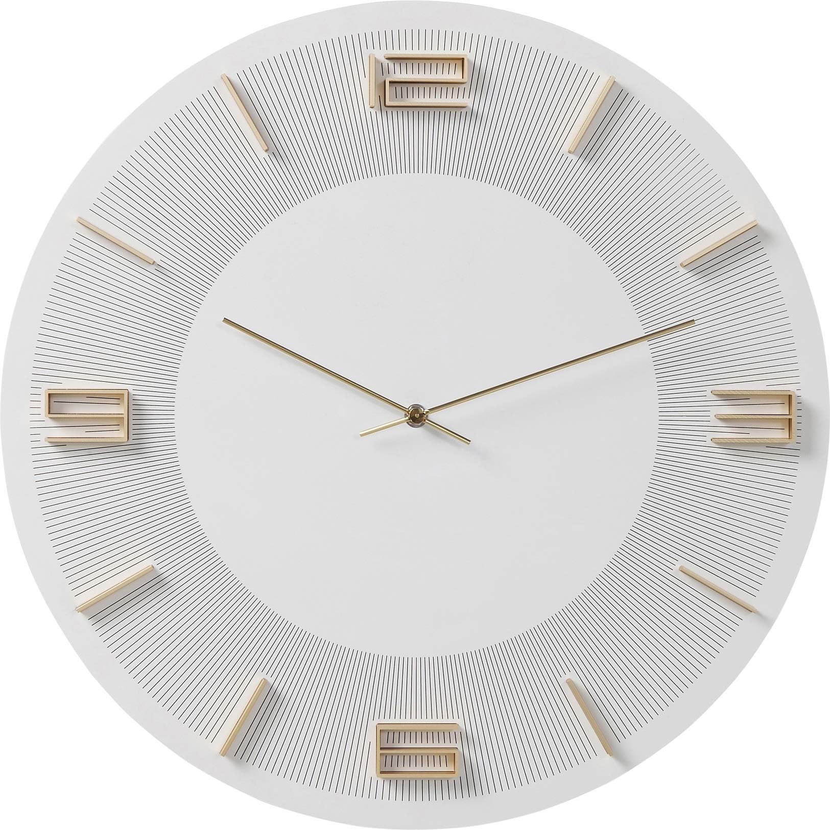 Kare Design Umbrella Wall Clock, Black, 100 cm Diameter, Aluminium, Round, Modern, Silent, Battery Operated, Wall Mount, Home & Kitchen