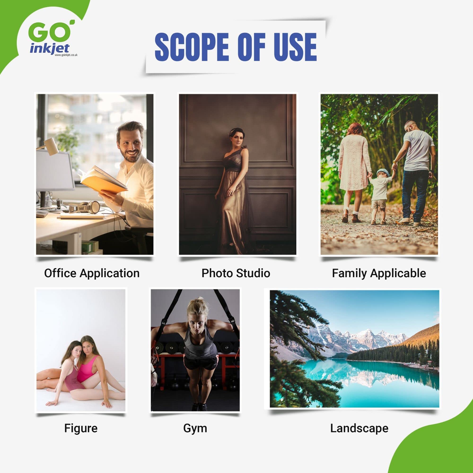 Go Inkjet Photo Paper 6x4 inch 10x15 cm Glossy 100 Sheets, 240 GSM for HP Canon Epson Inkjet Printers to Print Photographs - Image 4