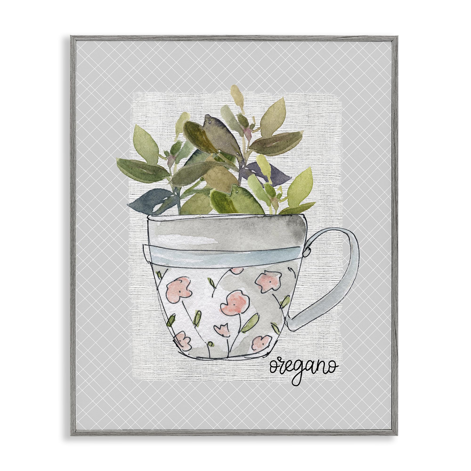 'Oregano Herb Mug'| Framed Giclee Art