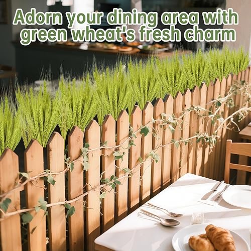 Miniatura 24 de Sukh Tallos de trigo seco rosa para decoración, 50 tallos de trigo rosa, ideales para el hogar, mesa de boda, centros de mesa de fiesta, decoración