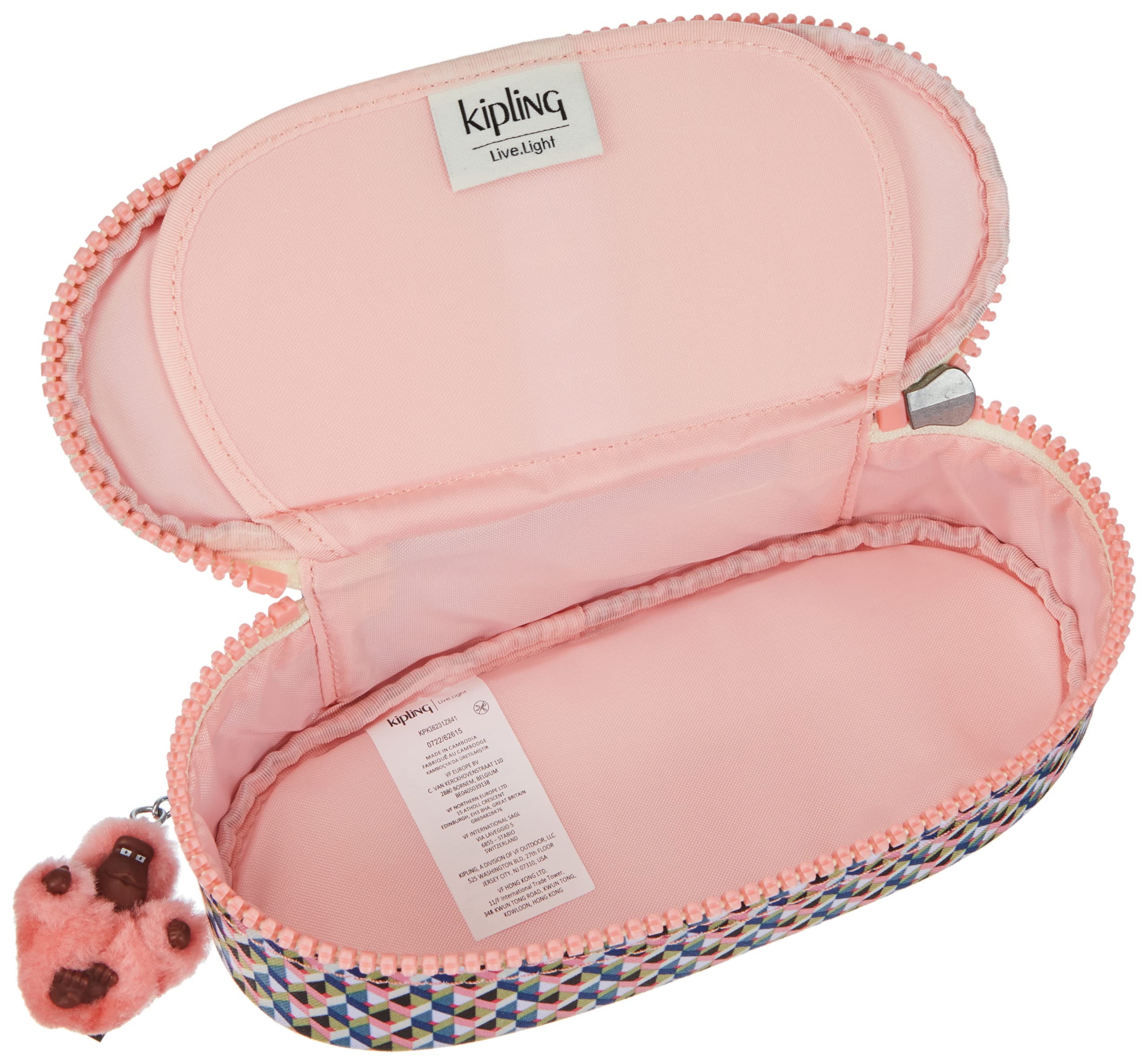 Kipling DUOBOX, Trousse Moyenne Légère, Motifs Imprimés, 20 cm, 1 L, Girly Geo