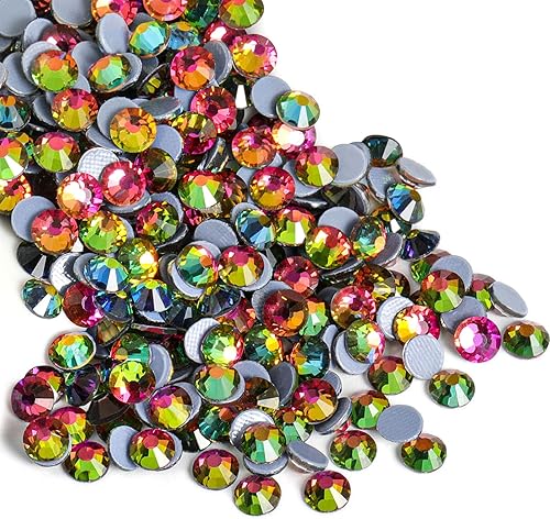 Miniatura 70 de Beadsland Hotfix - 2880 diamantes de imitación de cristal con parte trasera plana para manualidades, ropa, decoraciones de bricolaje, amatista, SS6