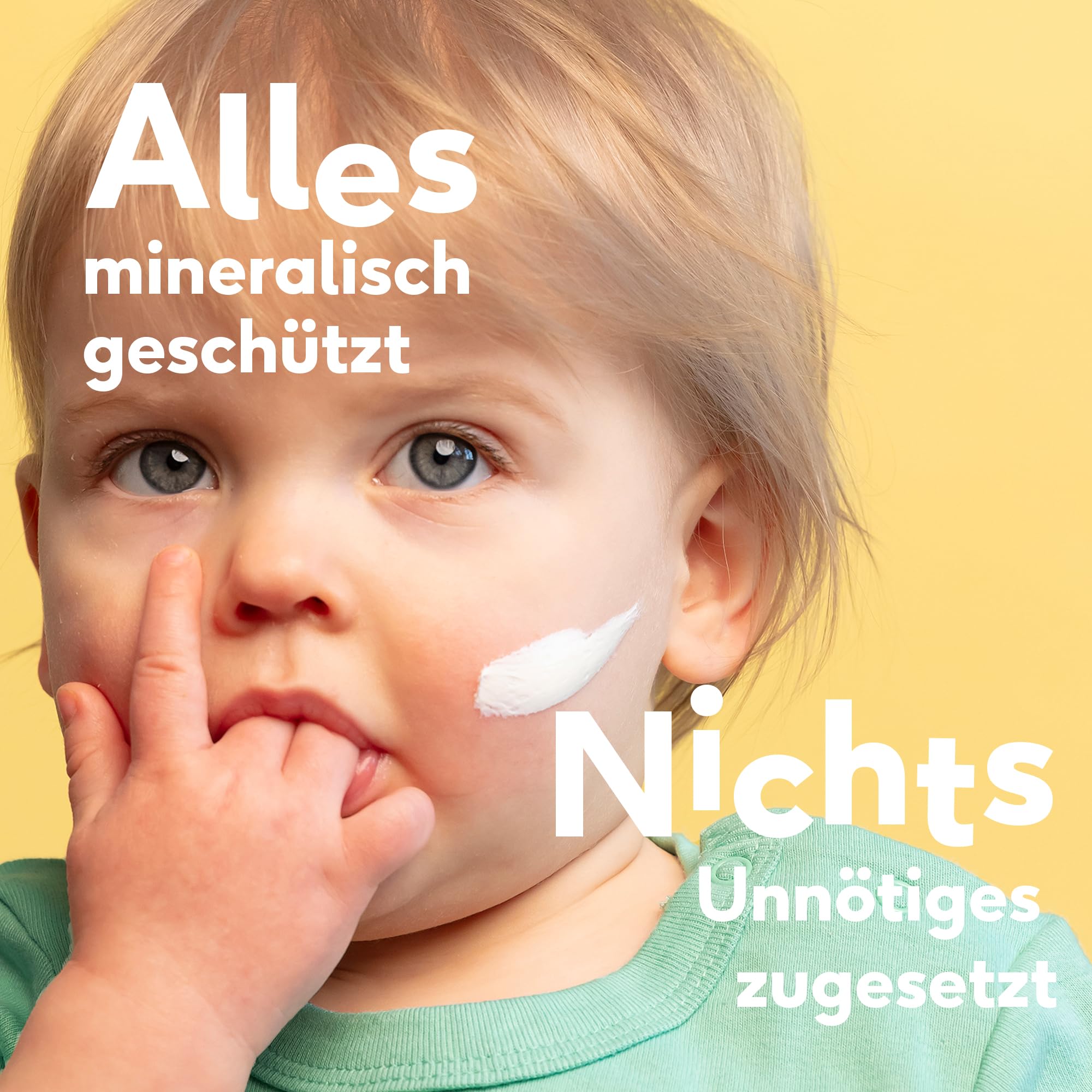 Naïf Crema solare minerale - per Neonati e Bambini - Protezione elevata - Resistente all'acqua - Vegano - Senza profumo - SPF50-100ml