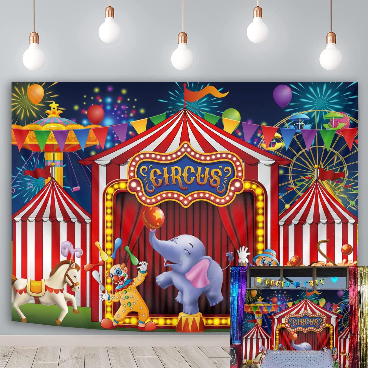 7x5ft Carnival Circus Photography Backdrop Welcome To The Carnival Photo Background Carnival Theme Party Decorations Supplies For Kids I4775055937 - View #10