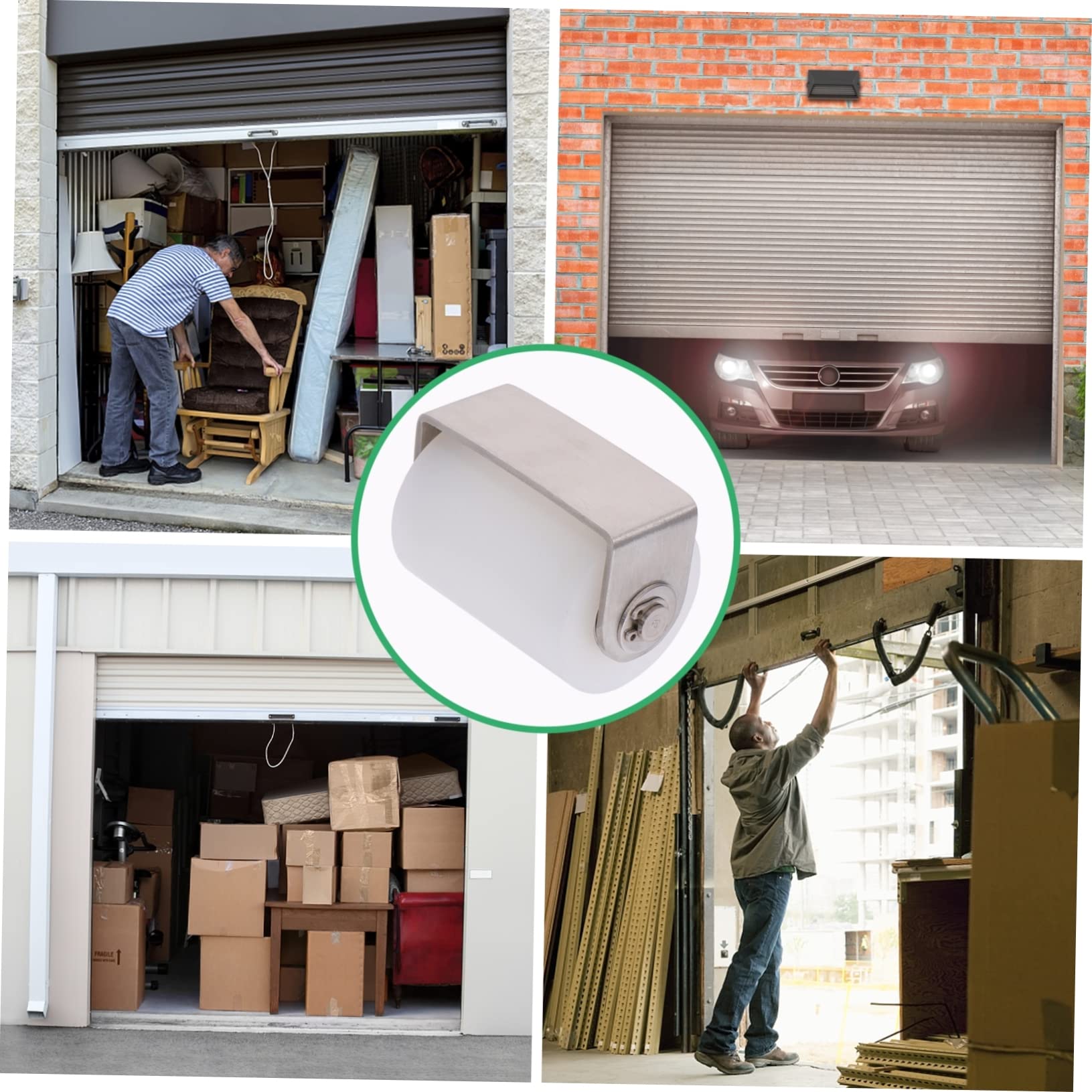 OUNONA 2 Pcs Positioning Pulley Rolling Door Guide Wheel Reinforced Screw of Applications Silent Operation