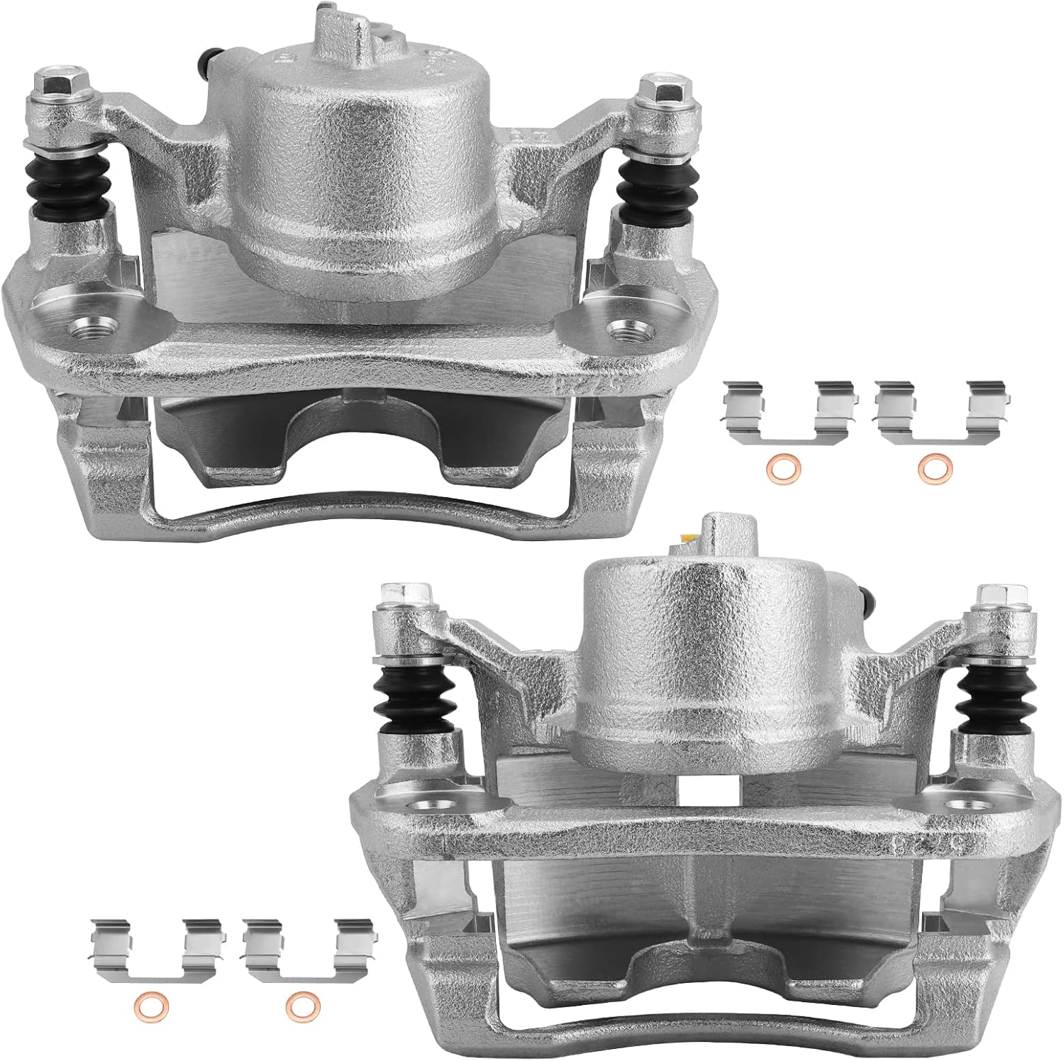 IRONTEK 19B2662 19B2663 Front Driver & Passenger Side Brake Caliper for 2002-2004 for Honda CR-V, 2003-2011 for Honda Element, Front Left & Right Side New Disc Brake Caliper Assembly 19B2662 19B2663
