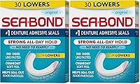 Vista 13 de Sea-Bond Sellos adhesivos para dentaduras postizas, parte superior original, sin zinc, sujeción durante todo el día, sin desorden, 30