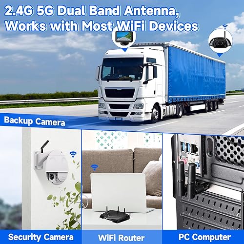 Miniatura 22 de Eightwood Antena WiFi pequeña de banda dual 2.4GHz 5GHz RP-SMA antena macho con RP-SMA cable hembra 9.8in para tarjeta de red M.2 NGFF PC Paquete