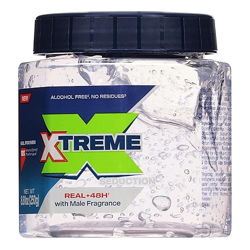 Miniatura 4 de Xtreme Gel Seduction Styling Hair Gel para hombres con aloe vera y control de 48 horas, 8.81 onzas (paquete de 12)
