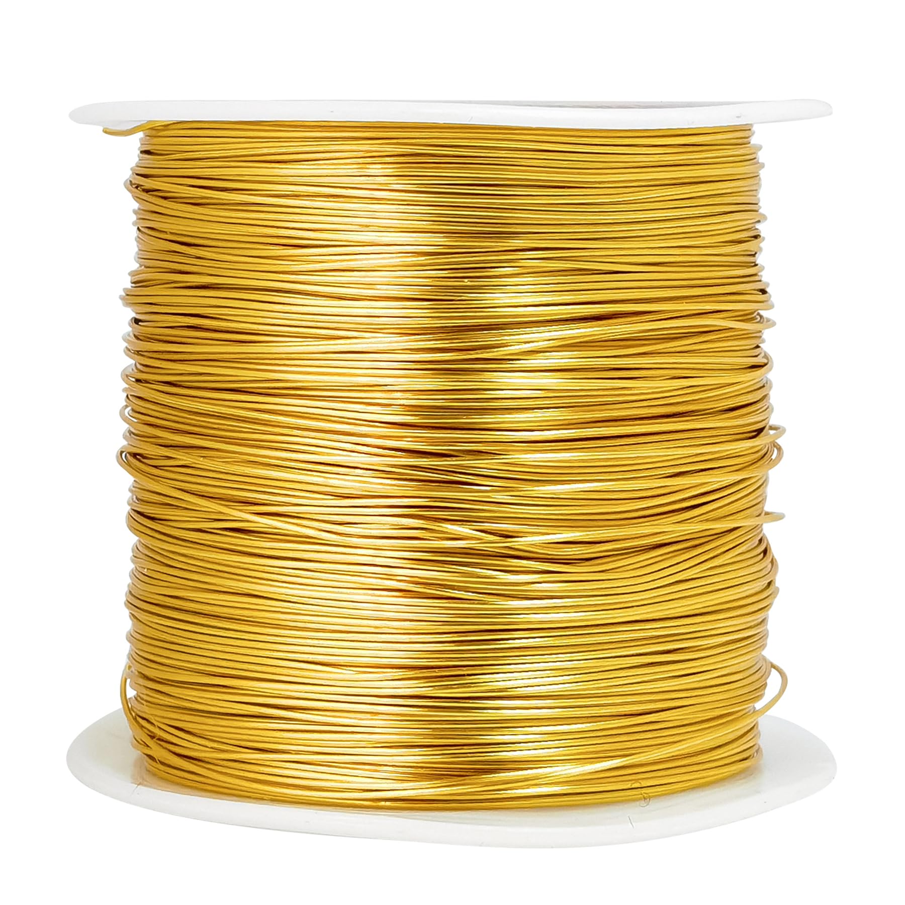 203 Feet Tarnish Resistant Copper Wires 24 Gauge/0.5mm Jewelry Craft Wires Beading Wire for Jewelry Making, Wire Wrapping and Crafting (Gold)