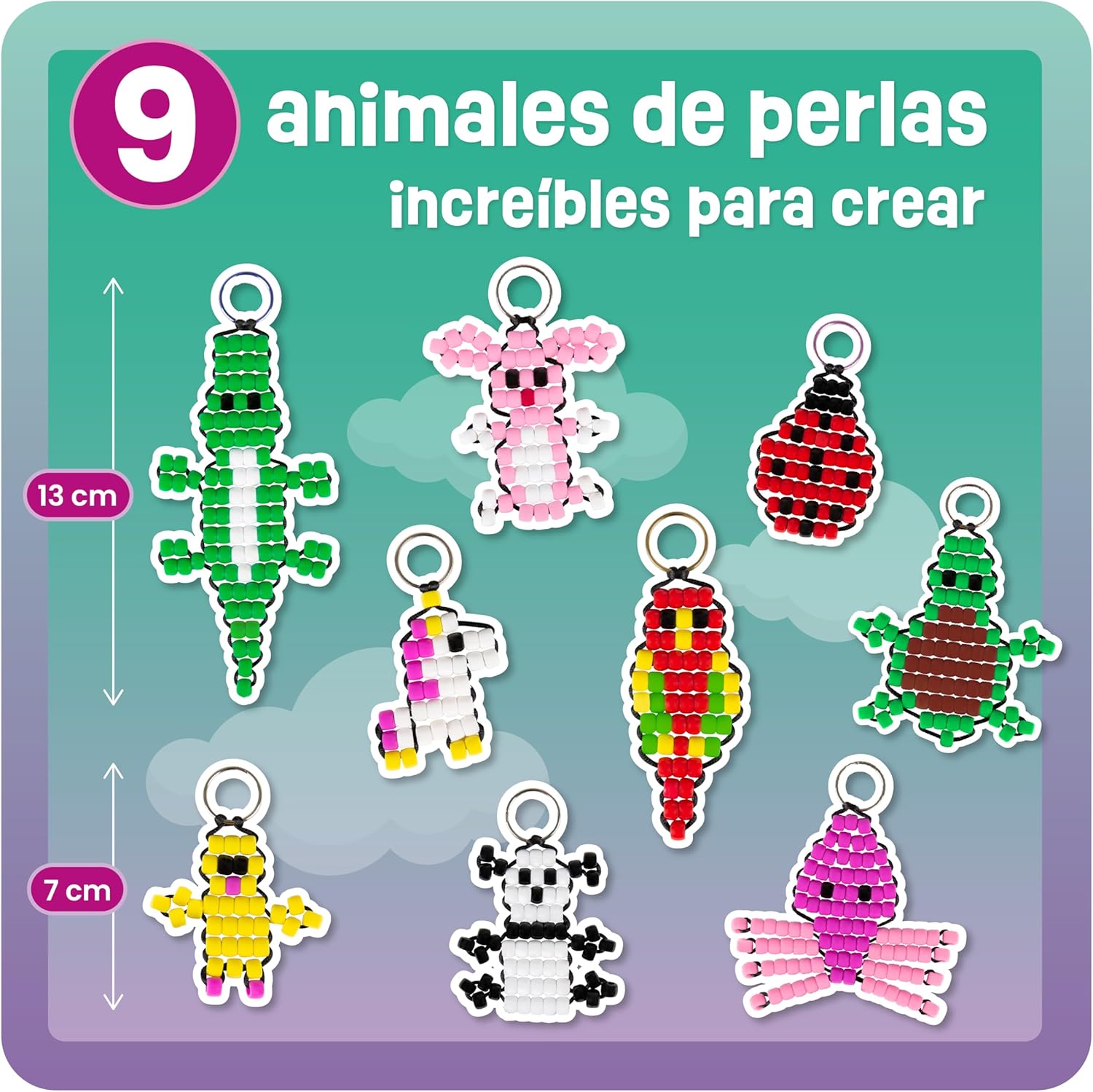 Contents of the Smowo Bead Animal Craft Kit