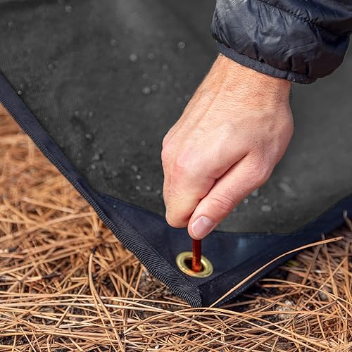 Vista 23 de Arcturus XL - Lona de supervivencia – Lona térmica reflectante aislada para campamento, 8.5 x 12 pies (naranja)