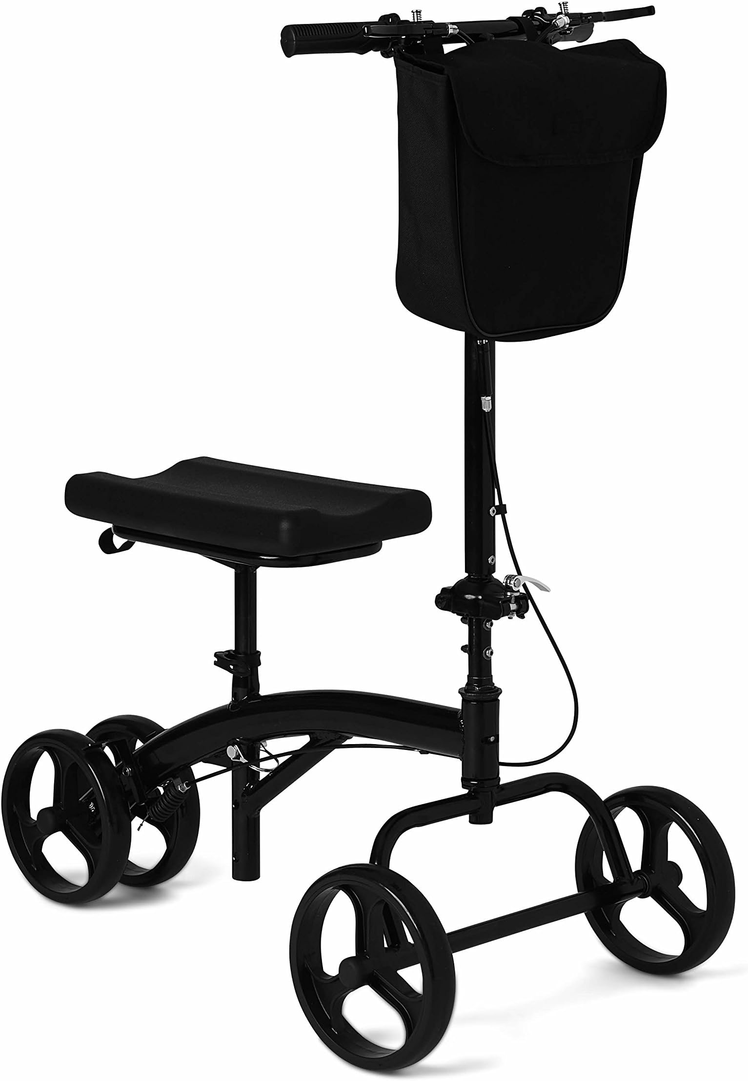 Healthcare Direct Steerable Knee Scooter Knee Walker with Hand Brakes, Crutch Alternative, Knee Scooters for Foot Injuries