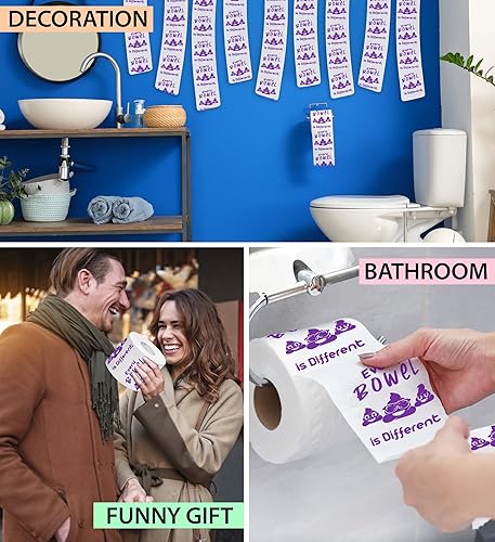 Miniatura 5 de Every Bowel Is Different - Papel higiénico impreso, divertido rollo de papel higiénico para broma, sorpresa, decoración de baño, regalo novedoso