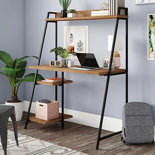 Miniatura 2 de Sauder North Avenue Escritorio para computadora con gabinete, L 43.07" x W 20.16" x H 54.21", Mango Sindoori