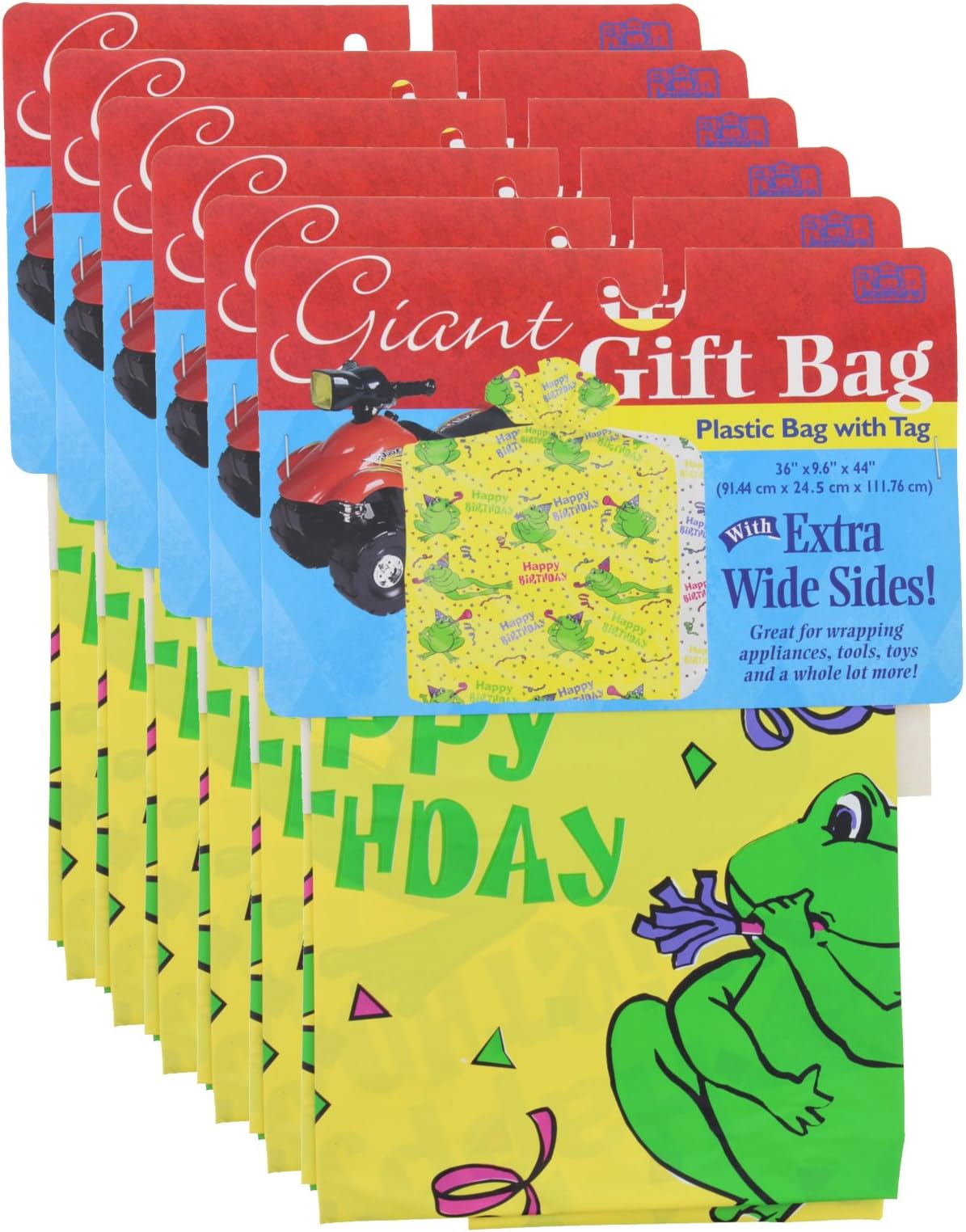 Birthday Pary Gift Bag GIANT 36 " X 9.6 " X 44" - 6 Pack