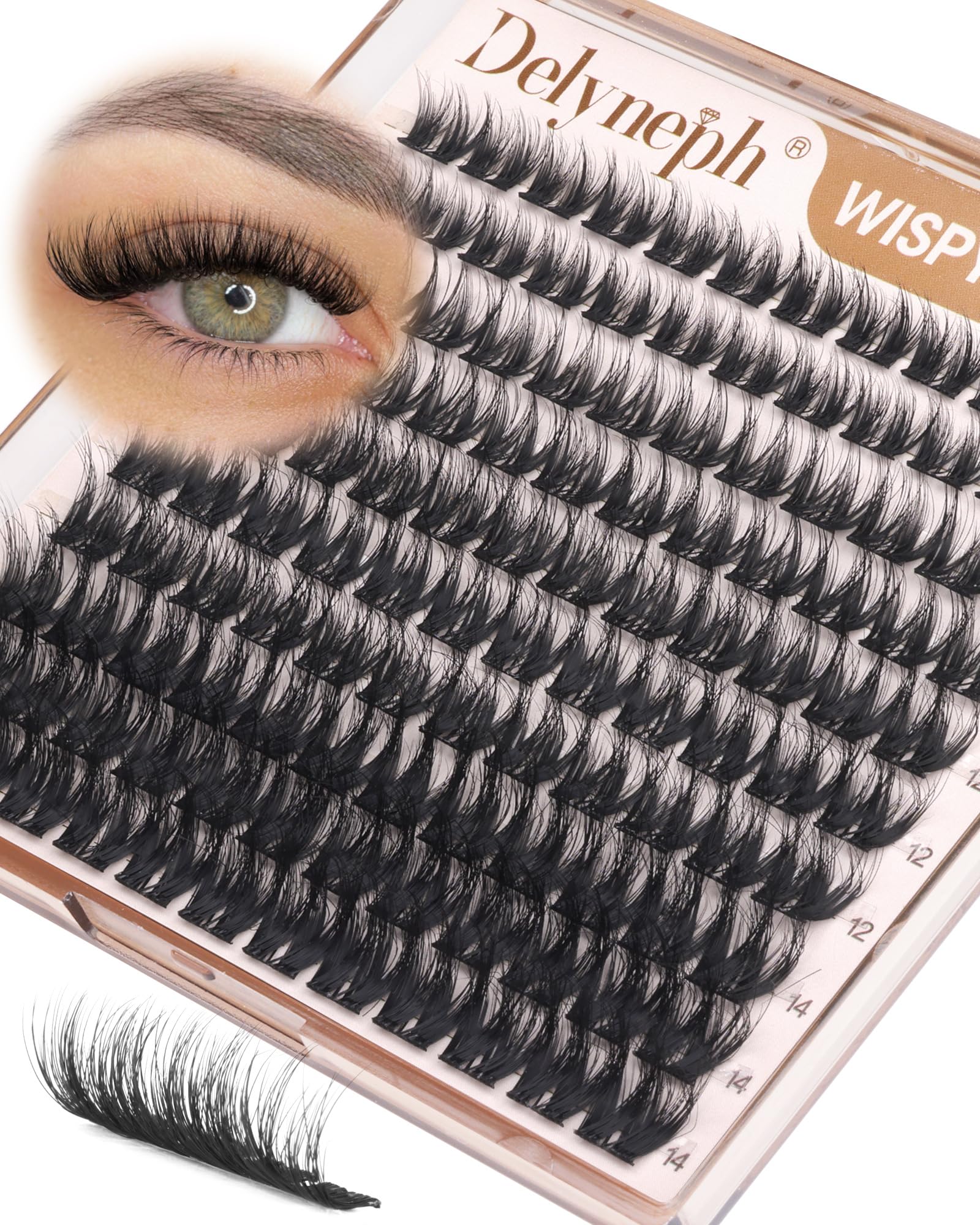 Natural Wispy Eyelash Clusters - Delyneph -19