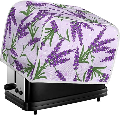 Vista 30 de Howilath Cubiertas de horno tostador con estampado de patas de perro, cubierta acolchada para tostadora, 4 rebanadas, tamaño universal, cubierta a