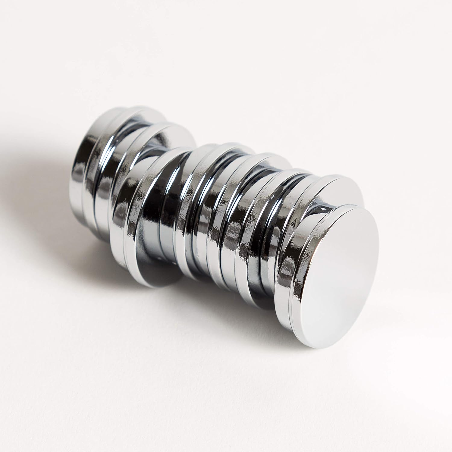 U Brands High Energy Circle Magnets, Silver, 10 Count