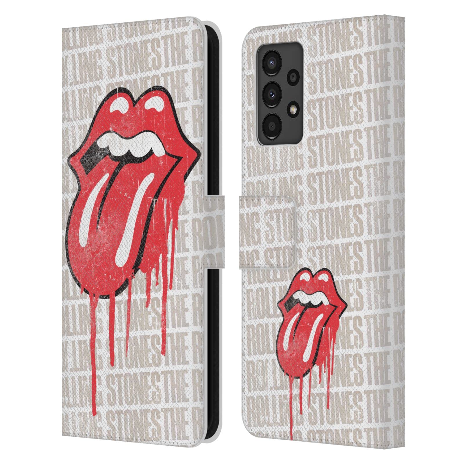 Carcasa Samsung Galaxy A13 The Rolling Stones con tarjetero y cierre magnético antichoque 7