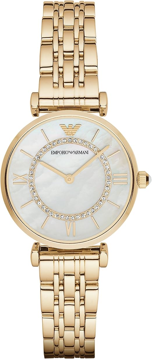 Emporio Armani AR1907 Dameshorloge, Goud, Armband : Amazon.nl: Kleding,  schoenen \u0026 sieraden