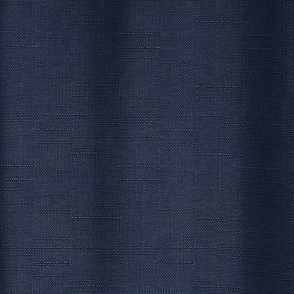 Amazon Basics 100% Blackout Textured Linen Window Panel with Grommets and Thermal Insulated, Noise Reducing Blackout Liner - 52" x 95", Navy Blue