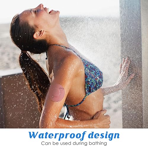 Miniatura 4 de YOUSHARES 20 parches adhesivos libres  10  14 días de larga estancia de fijación para monitor de protección, tamaño grande libre 2 calcomanías,