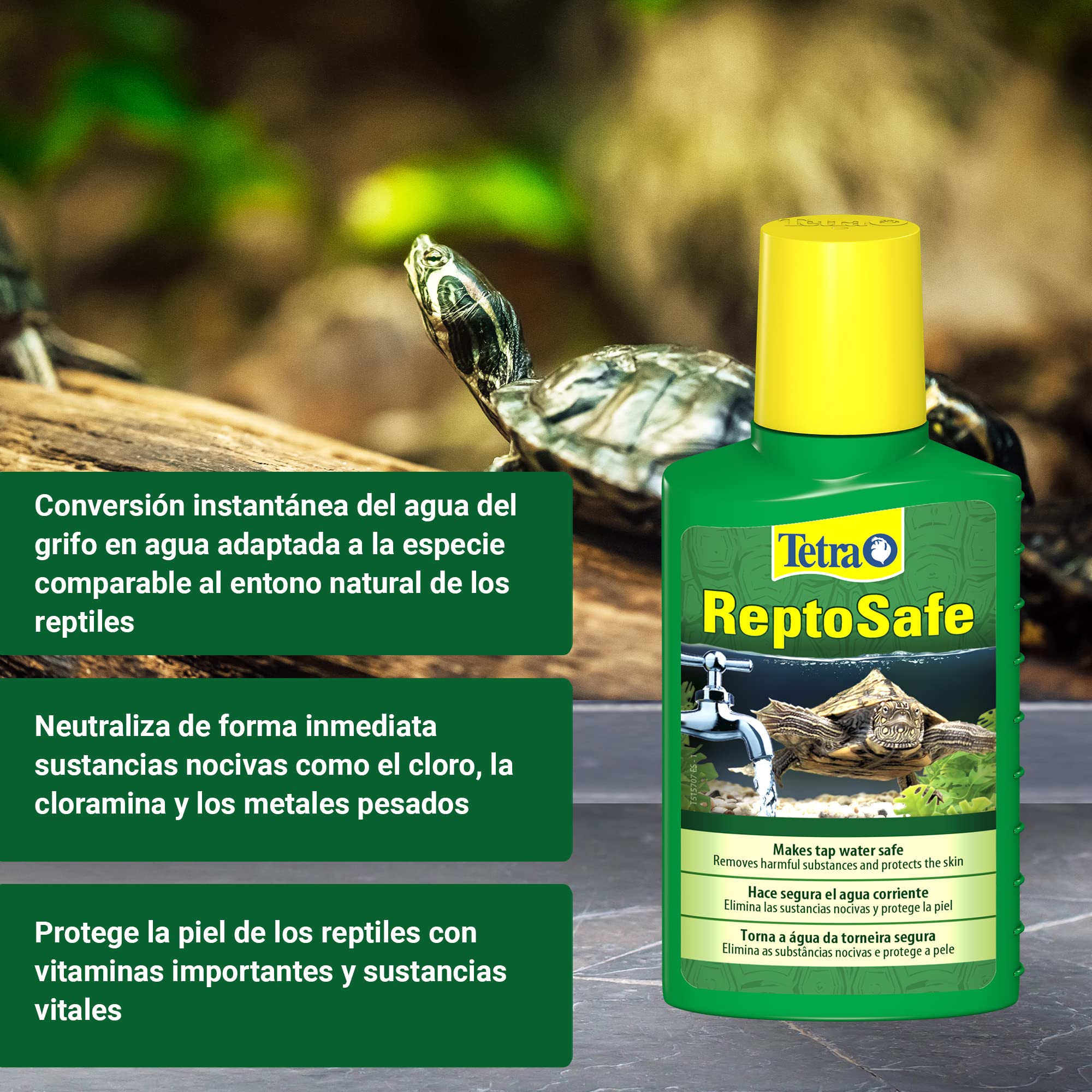 Tetra ReptoSafe 100ml - Condizionatore D'Acqua Per Rettili E Anfibi, Neutralizza Cloro - Foto 2