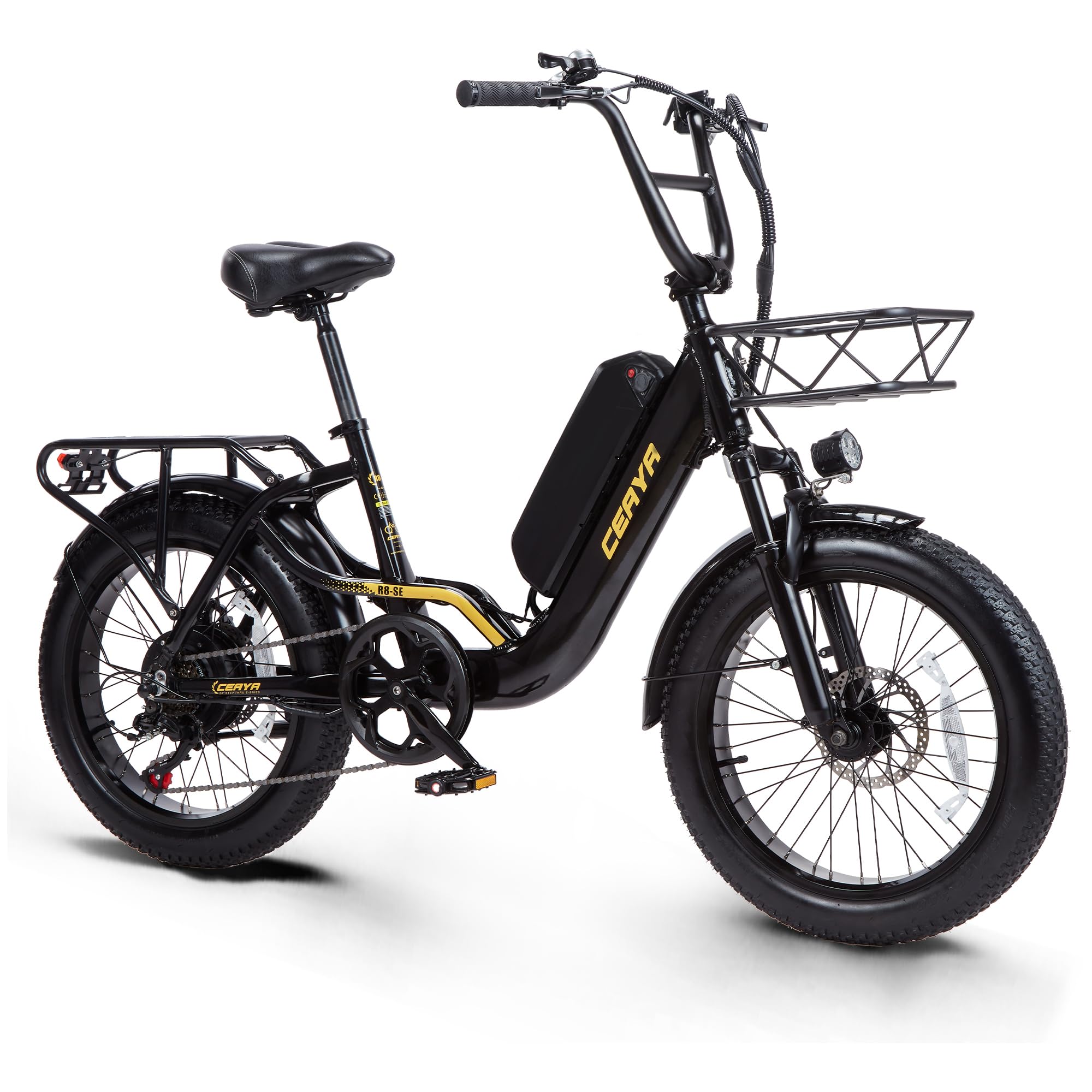 Vélo Électrique,20 Pouces-Vélo électrique de Montagne 48V 15Ah Batterie,Ville E-Bike avec 7 Vitesses, E Bike pour Adulte,Autonomie Jusqu'à 70-80km VTT Électrique