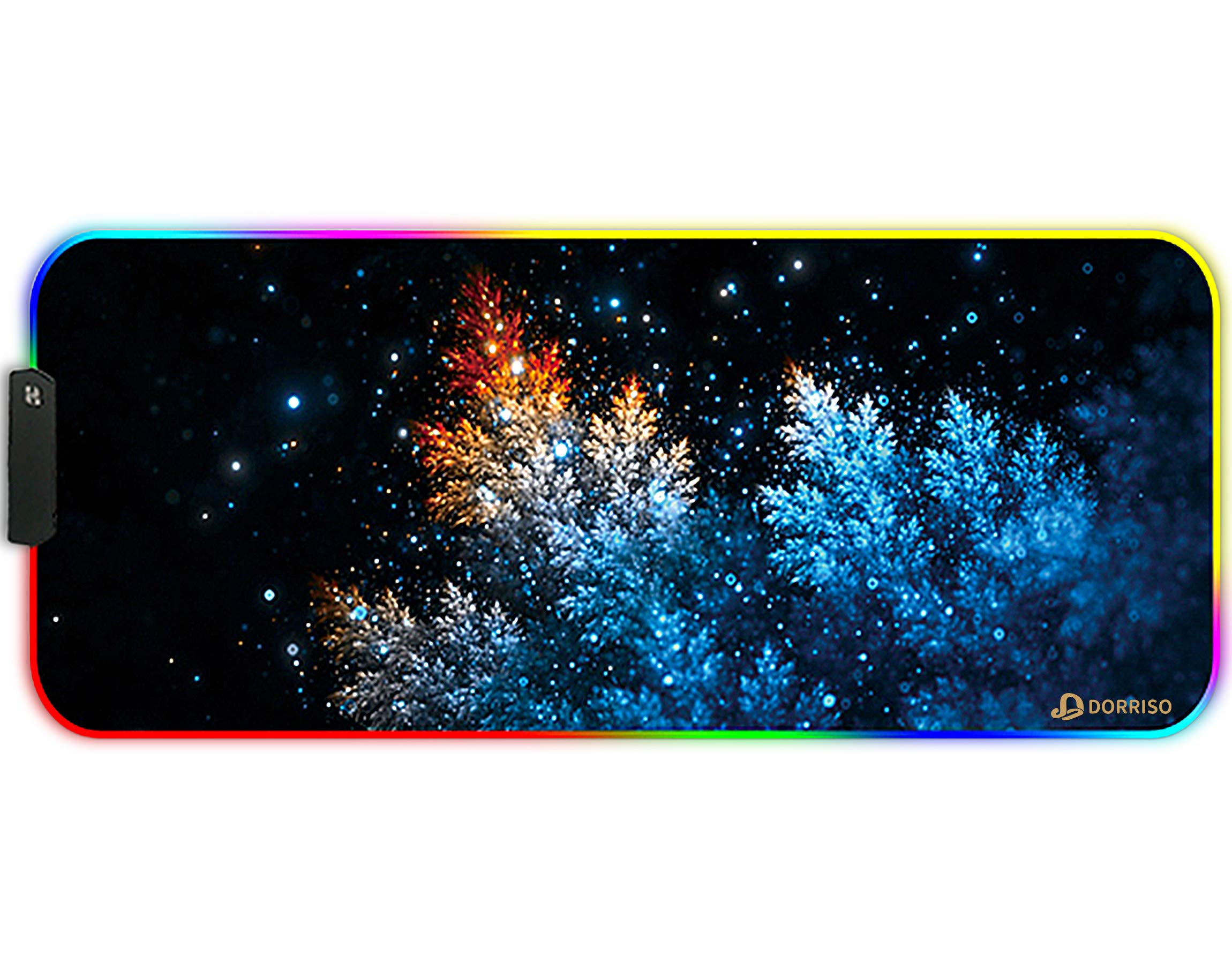 Tappetino Mouse Gaming RGB Realky XXL - 900x400mm, 14 Modalità Luce, USB - Foto 8